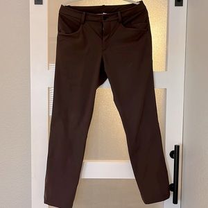 Lululemon ABC pants, 34x30, brown